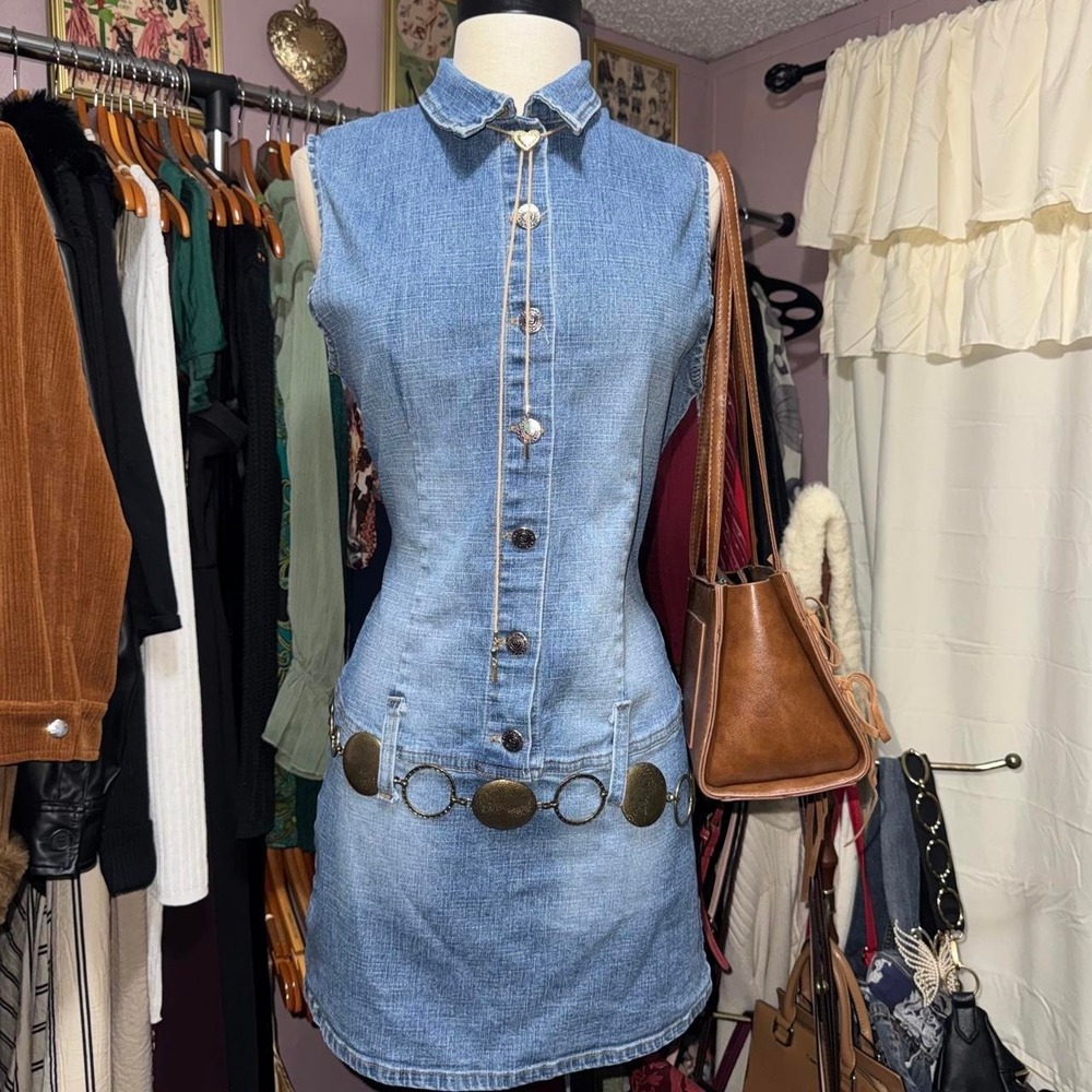 Vintage Y2K Denim Mini Dress
